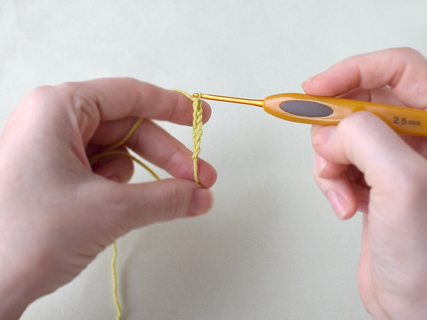 Hilfeseitenbild für 'Handhaltung beim Häkeln'